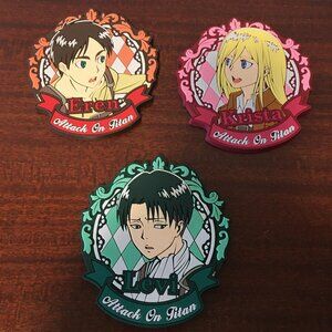 Attack on Titan / Shingeki no Kyojin Rubber Coaster Set BRAND NEW